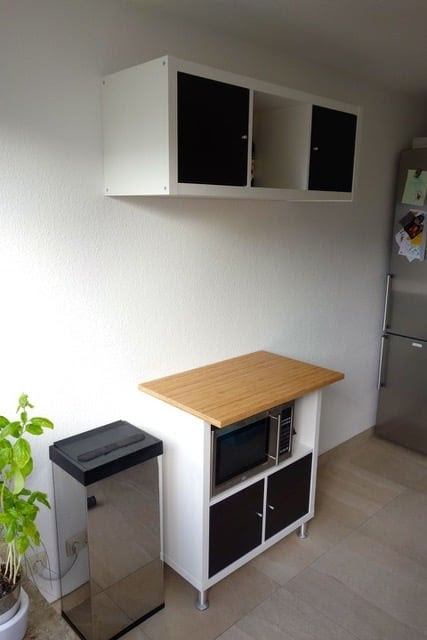 Kitchenette with IKEA Kallax