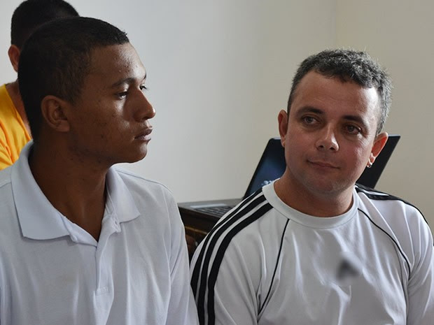 Mauro e Rael se casaram no Centro de Ressocialização de Cuiabá. (Foto: Denise Soares/G1)