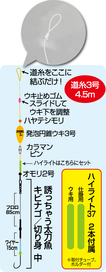 結び一発渋り太刀魚セット 株式会社オーナーばり 海釣り仕掛け 投げ釣り仕掛け 釣り針 淡水仕掛けなど 釣具全般商品を製造 販売