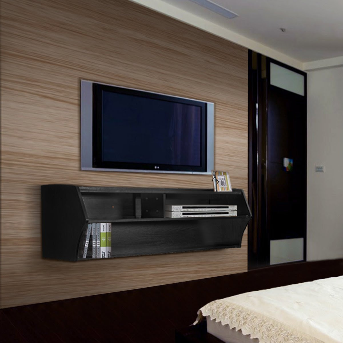 Erfect 48" Floating TV Stand Wall Mount Media Console ...