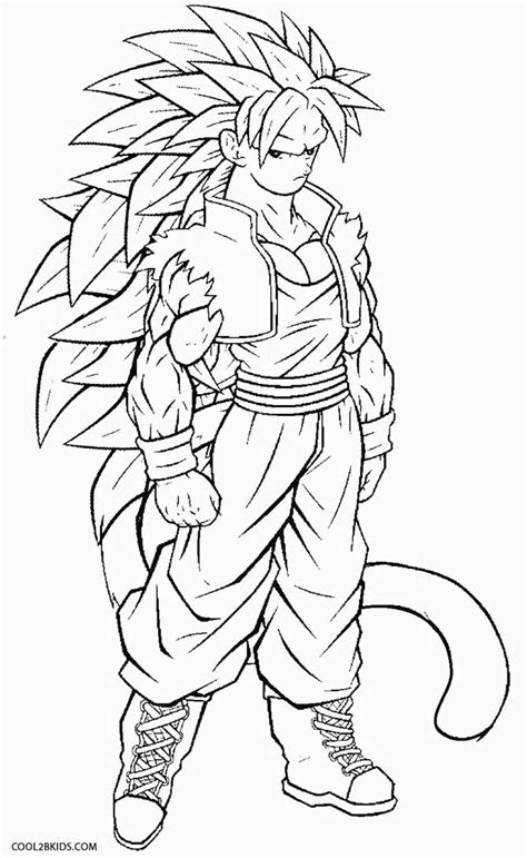  printable goku coloring pages for kids cool2bkids