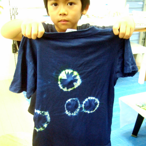 ｔシャツをつくろう 絞り染めご報告 Applet Diary