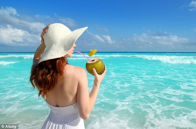 The healthy option: Excess alcohol can often cause disruption and misery on holiday as well as wasting valuable leisure time, alcohol campaigners say