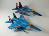 Transformers Thundercracker Classics Henkei - modo alterno vs. G1 (by mdverde)