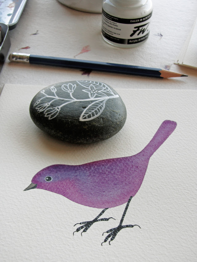 Purple bird