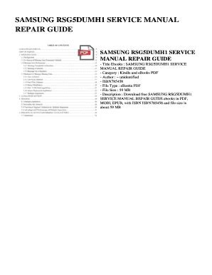 Download Samsung Rsg5dumh1 Service Manual Repair Guide
