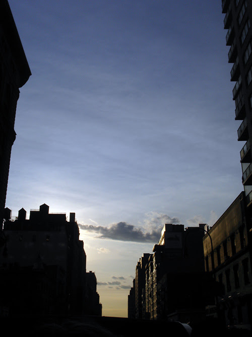 sunset on 23rd Street, Manhattan, NYC