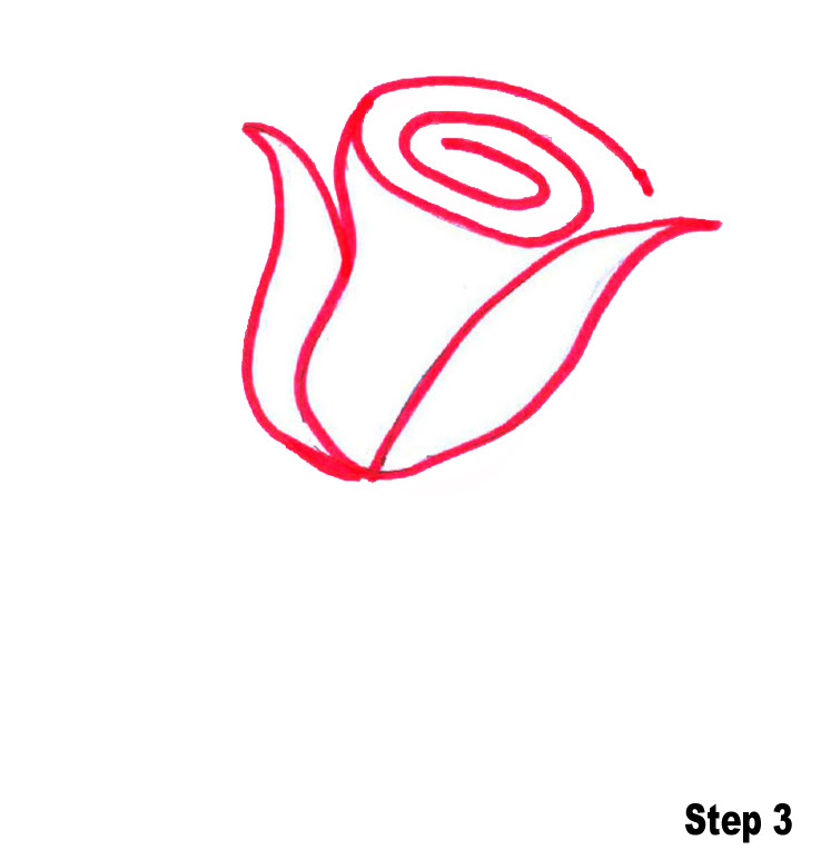 pic Easy Flower Drawing For Kids Rose clipart library