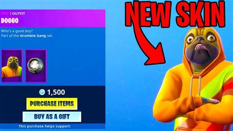 doggo skin  fortnite season  dog skin
