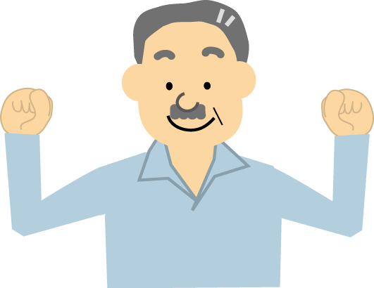 無料イラスト 人物 おじさんのイラスト3