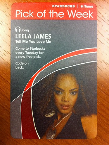 Starbucks iTunes Pick of the Week - Leela James - Tell Me You Love Me