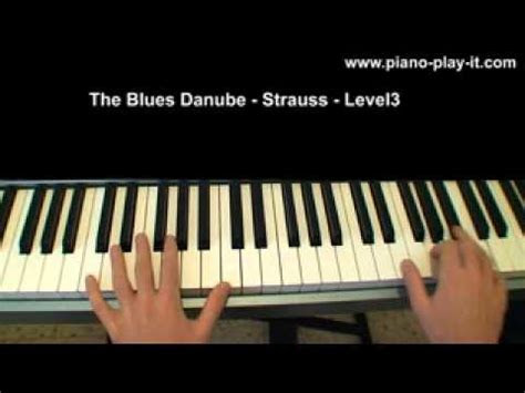 easy classical piano sheet   blues danube