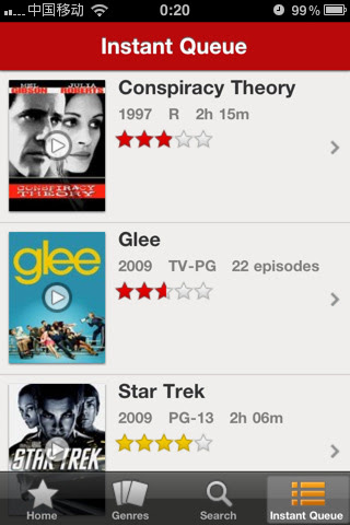 Netflix：收费视频应用