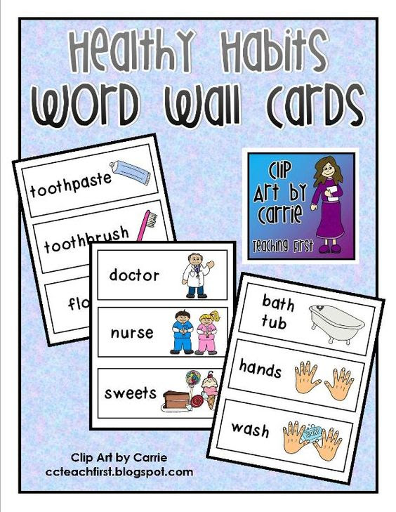Free Food Word Wall Cards Printable Free Healthy Habits Cliparts Download Free Clip Art Free 
