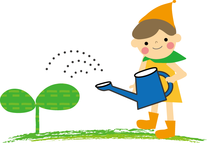 双葉とこどもとｅｃｏのイラスト 無料イラスト フリー素材