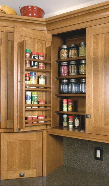 Spice Rack on Wall-cabinet Door - Craftsman - Kitchen ...