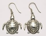 Stainless Steel Sea Turtle French Wire Earrings