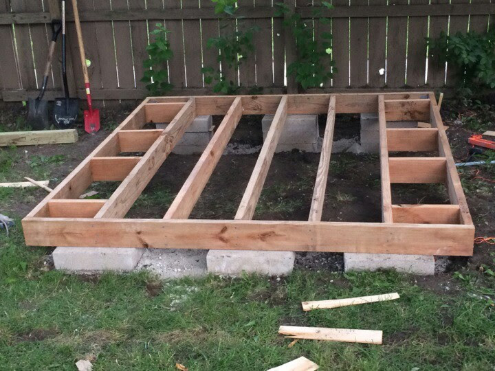 LosKy: How to make a shed base using breeze blocks