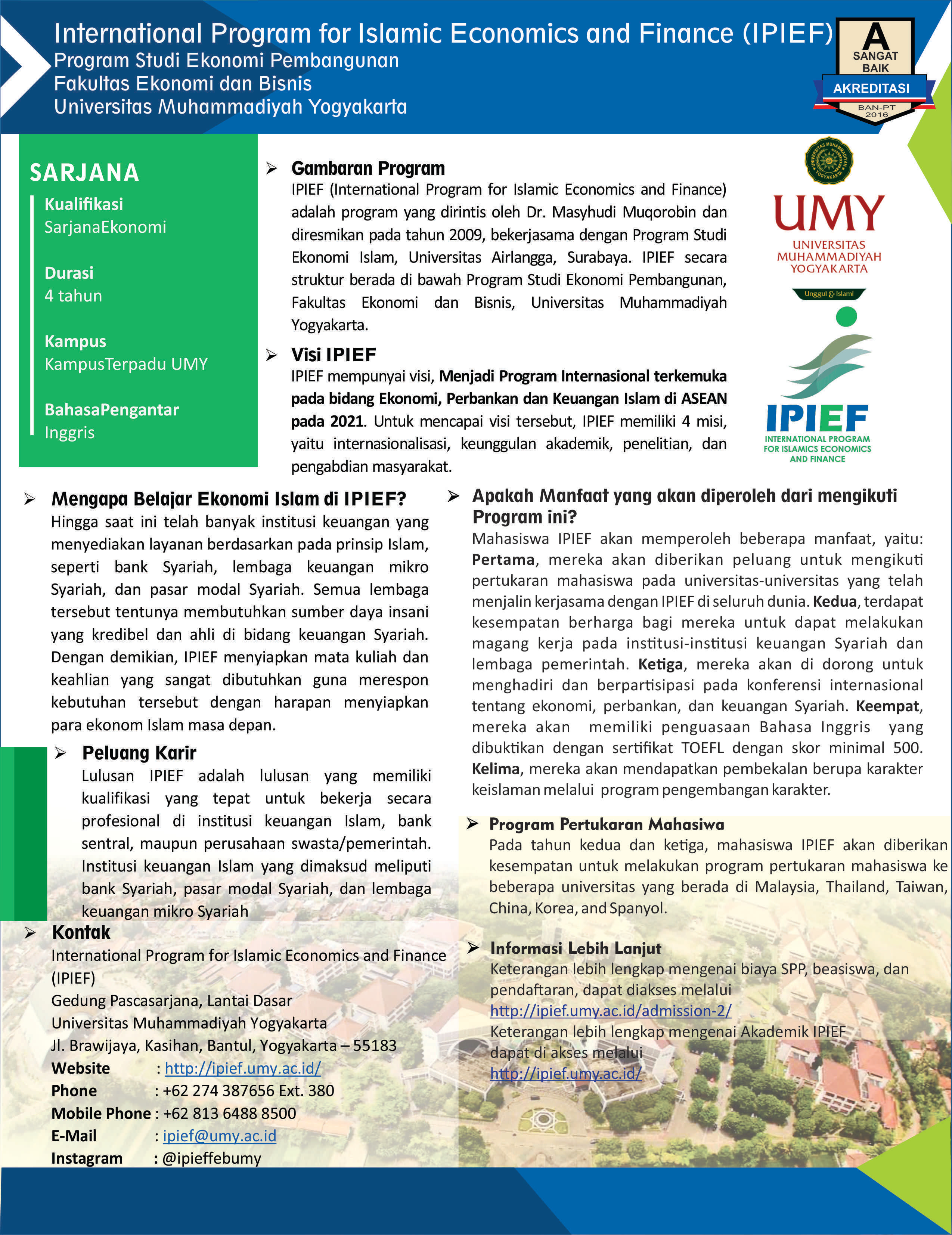Wel e to INTERNATIONAL PROGRAM OF ECONOMICS DEPARTMENT OF DEVELOPMENT ECONOMICS