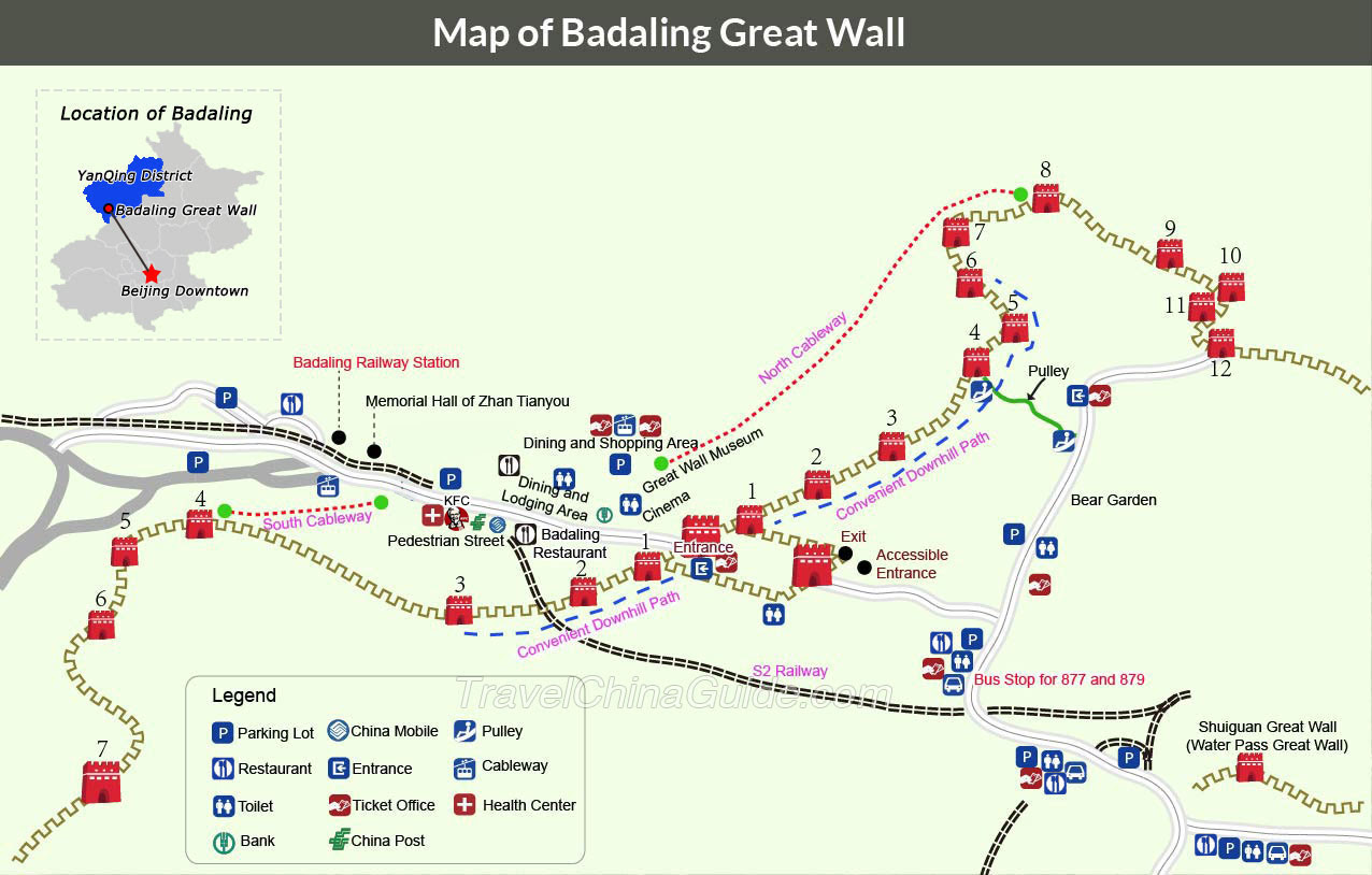 Great Wall Of China Map
