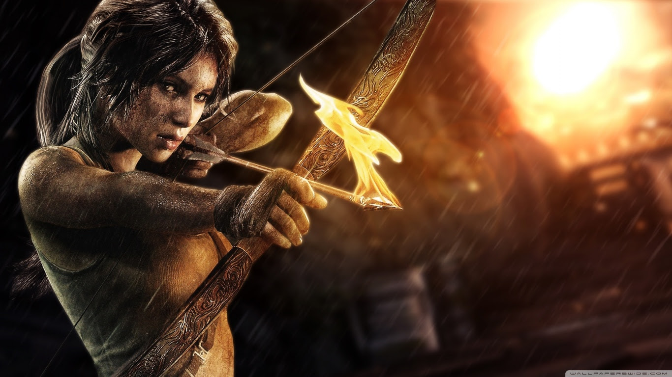 Lara Croft Bow And Arrow 4k Hd Desktop Wallpaper For 4k Ultra Hd