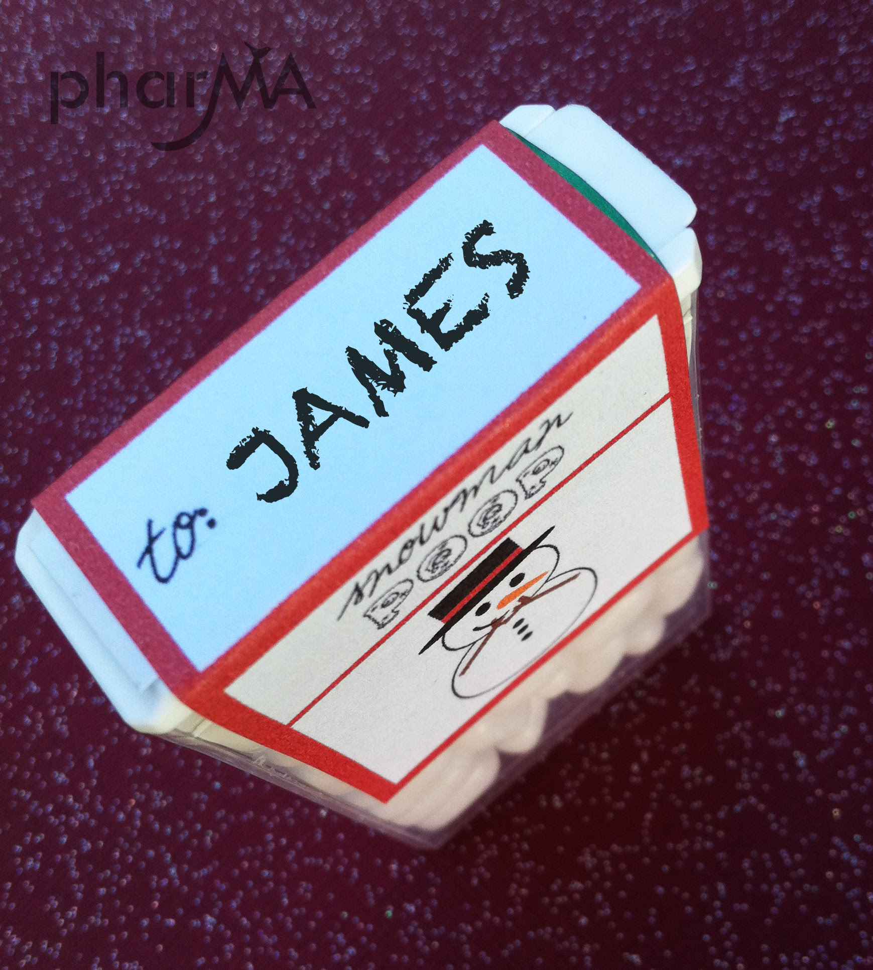 Snowman Poop Tic Tac Labels