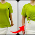 ❄️How to Modify a Very Long T-Shirt Into a Trendy Crop Top
