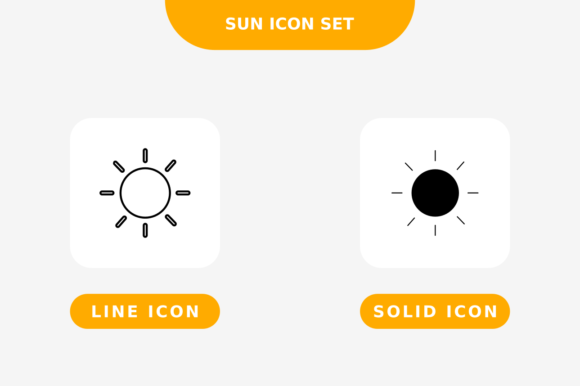 Download Sun Icon Set, Line and Solid Style Print on Demands Design by
nunungperdana Compatible with Cameo Silhouette Studio, Cricut and other cutting machines for any crafting projects.
