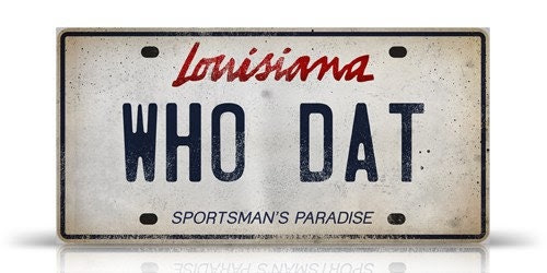 1 Louisiana License Plate