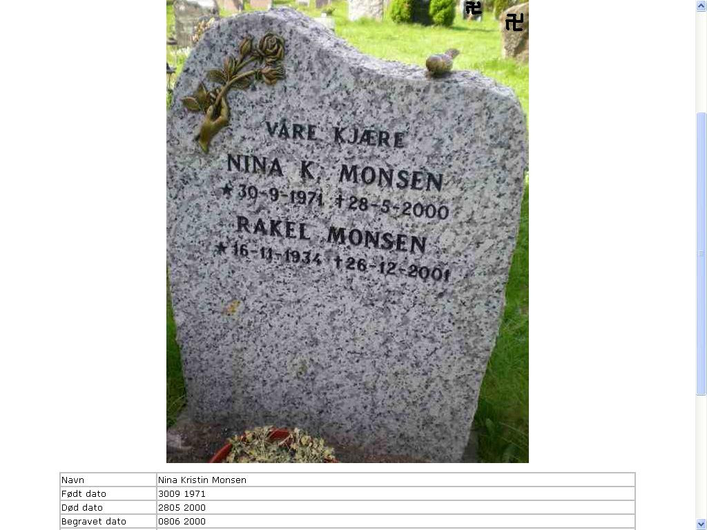 nina monsen sin grav tysk krigskirkegården