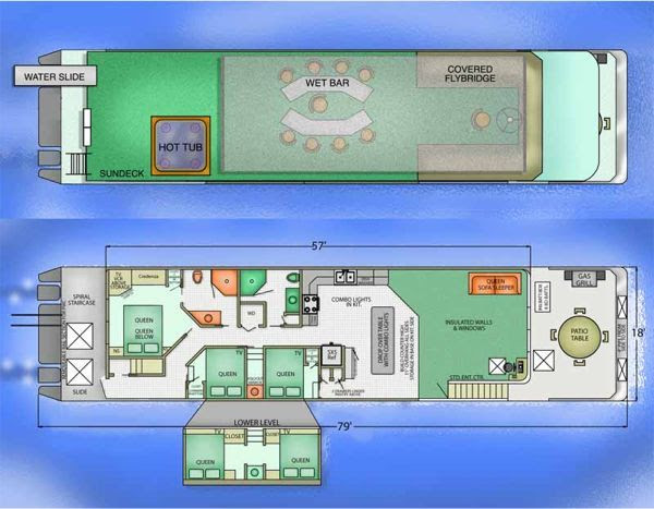 DIY Houseboat Plans – Building Your Own Houseboat | vocujigibo