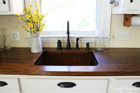 diy wide plank butcher block counter tops simplymaggiecom