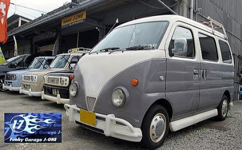 ロコバス仕様 かわいい軽自動車ミニバス仕様エブリー ホンダバモスカスタムカー ドレスアップ