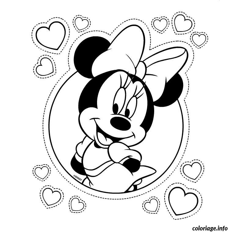 Coloriage minnie  JeColorie.com