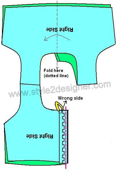 Kids Lehenga Choli cutting 2