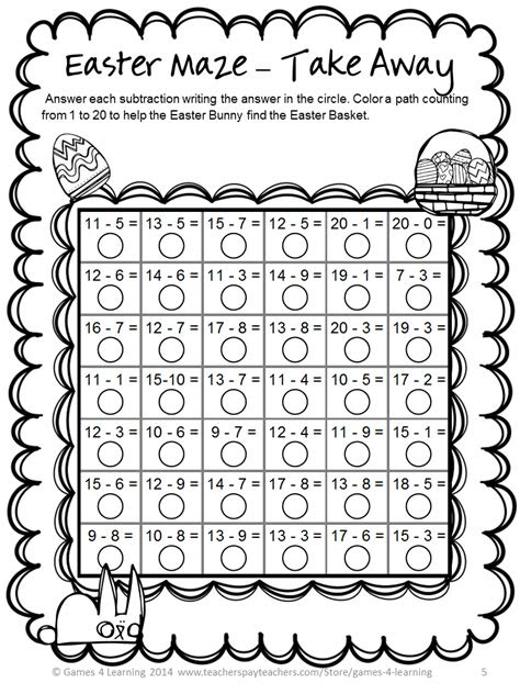  free printable easter math worksheets for 2nd grade akeem web