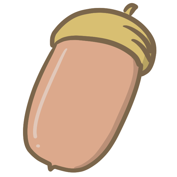 どんぐりのイラスト かわいいフリー素材が無料のイラストレイン