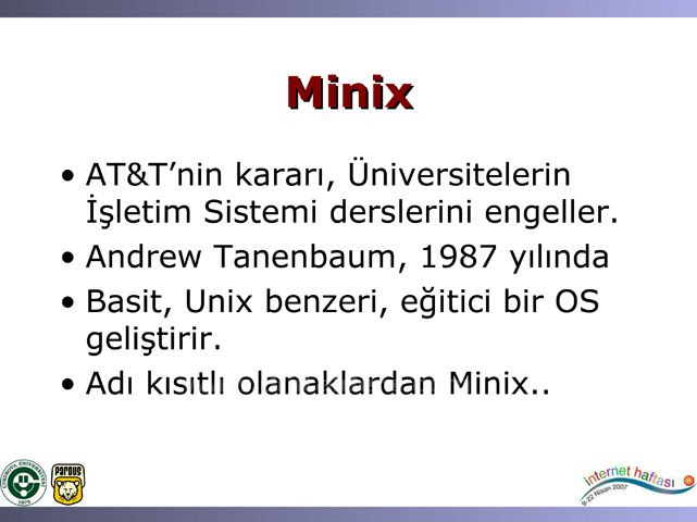 Açık Kaynak 
Tarihçesi