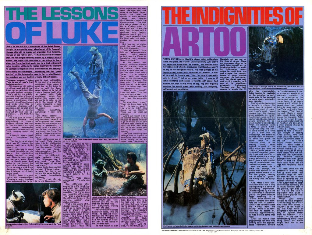 star wars empire strikes back poster magazine issue 3 yoda 1980