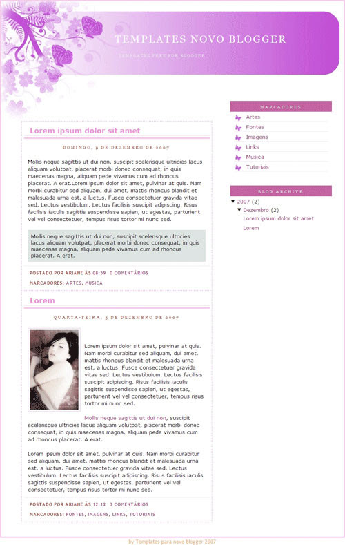 50 (Most) Beautiful Blogger Templates