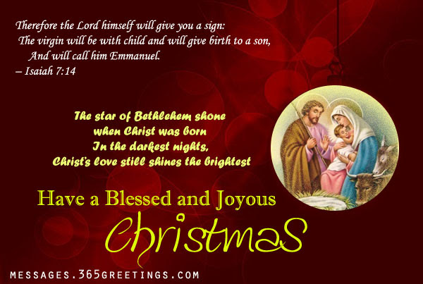 Christian Christmas Card Messages - Easyday