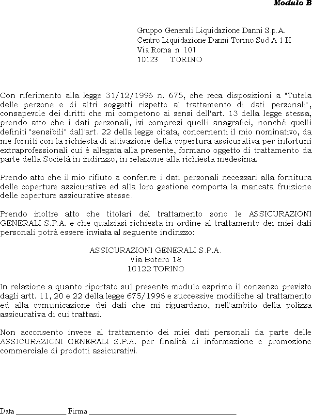 MODULISTICA UTILE
