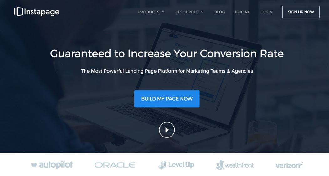 instapage guarantees to increase conversion rates