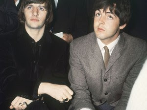 Paul e Ringo em uma entrevista 1965