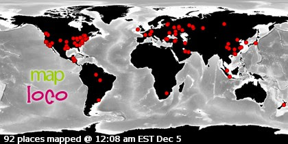 Locations of Site Visitors