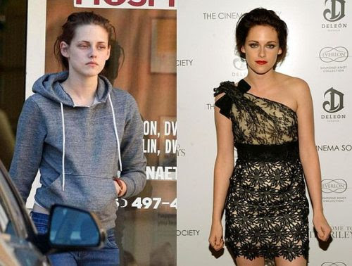 5IKzP Celebridades com e sem maquiagem