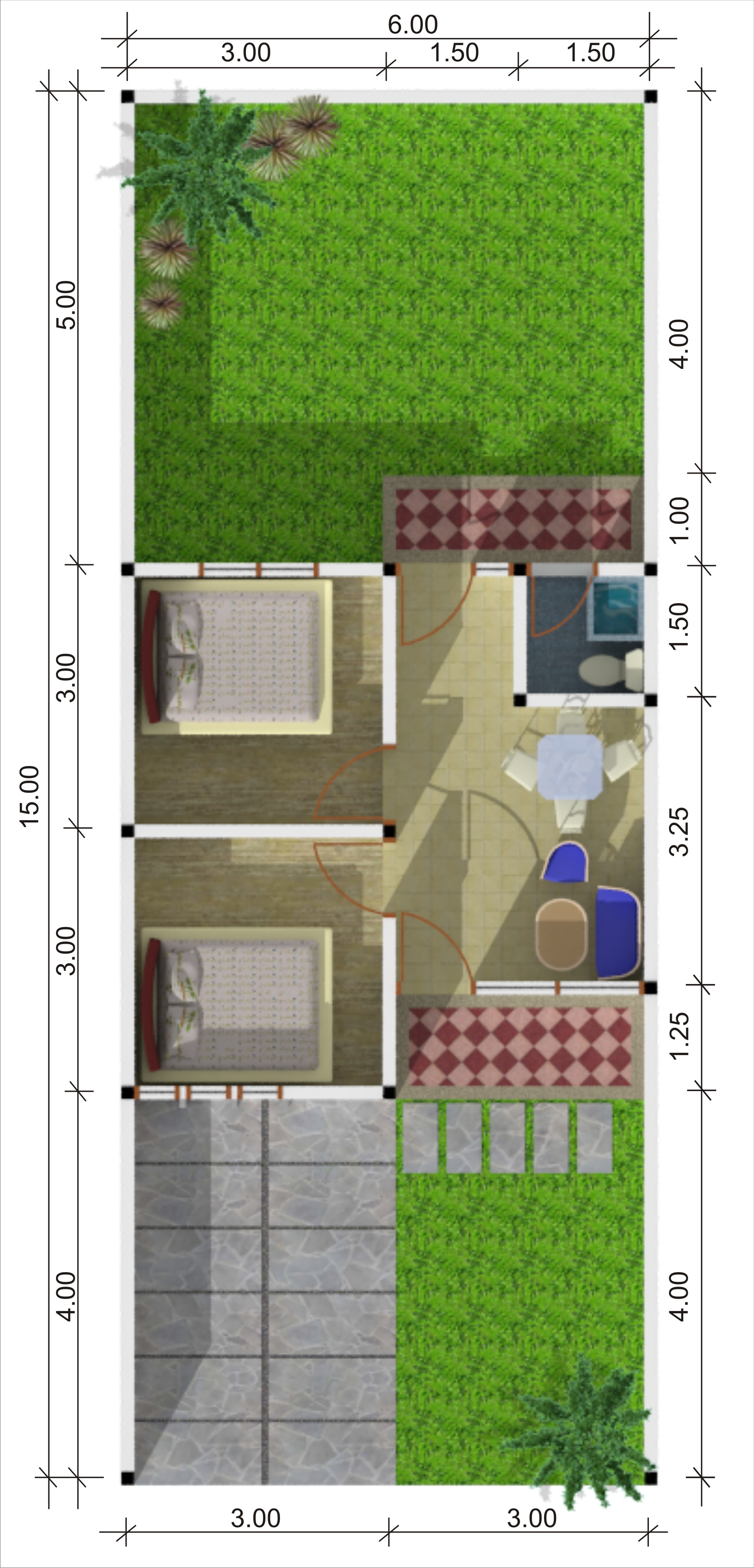 108 Gambar Rumah Minimalis 2 Lantai Ukuran 6x7 108 gambar minimalis 2 lantai 16