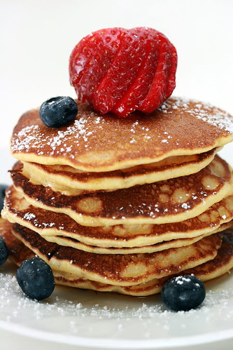 Cornmeal Pancakes for Pancake Day
