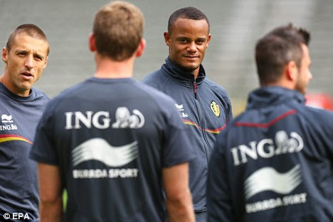 Captain's job: Kompany is on international duty with Belgium