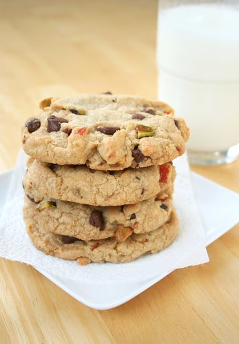 Chocolate Pistachio Candied Orange Cookie